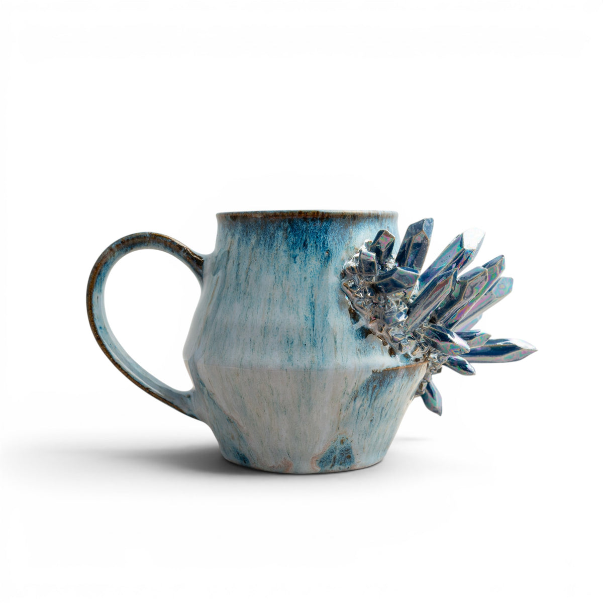 Blue/White  Crystal Mug
