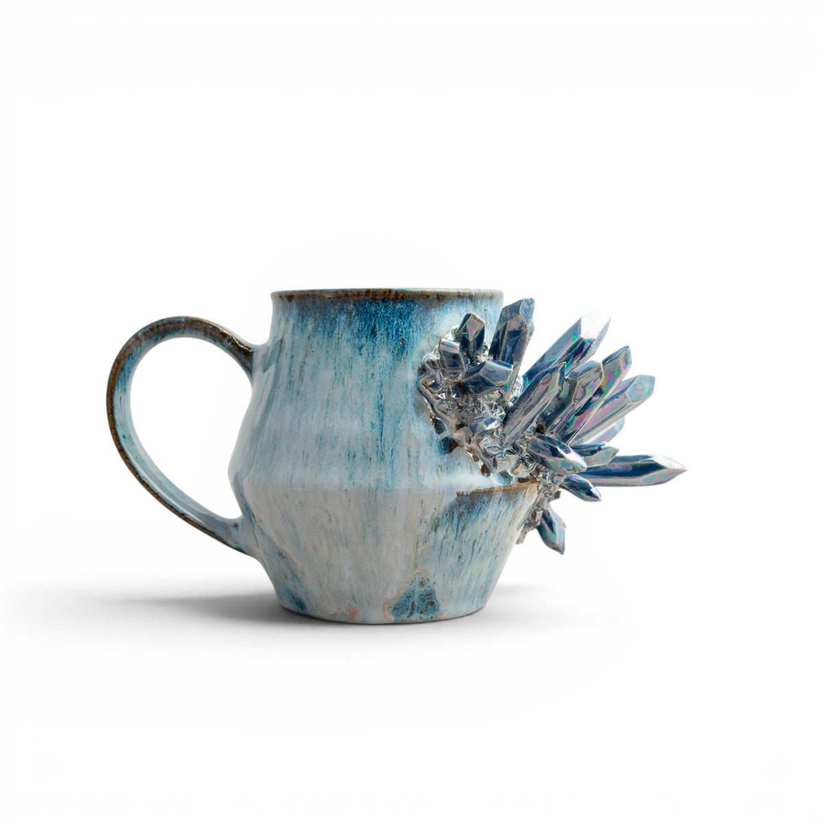 Blue/White  Crystal Mug