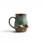 Green/Teal Mushroom Mug