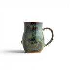 Green/Teal Mushroom Mug