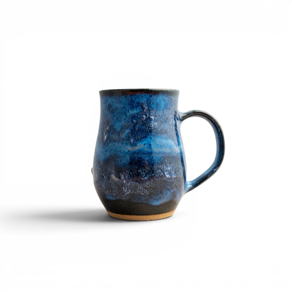 Blue Swirl Mushroom Mug