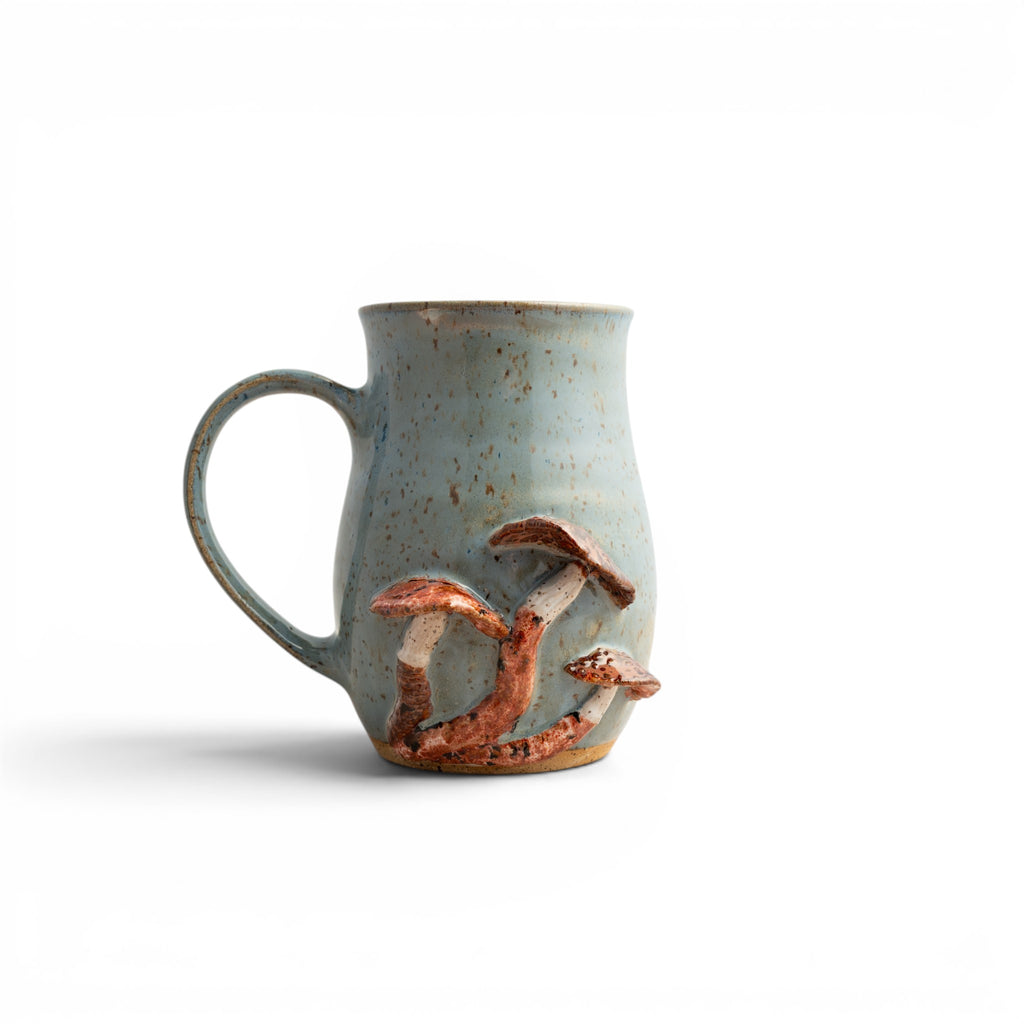 Stone Blue Mushroom Mug